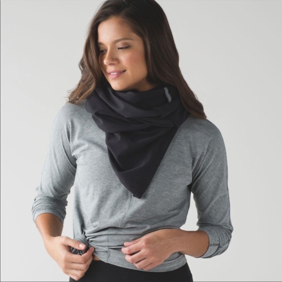 Lululemon Vinyasa Wrap Heathered nocturnal teal and black NWT - Picture 6 of 8